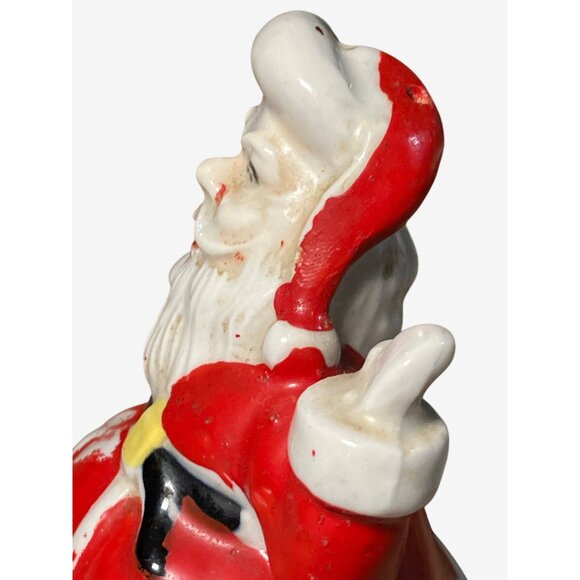 Santa Claus Ceramic Salt Shaker Figurine Single Vintage Shaker - Picture 7 of 11